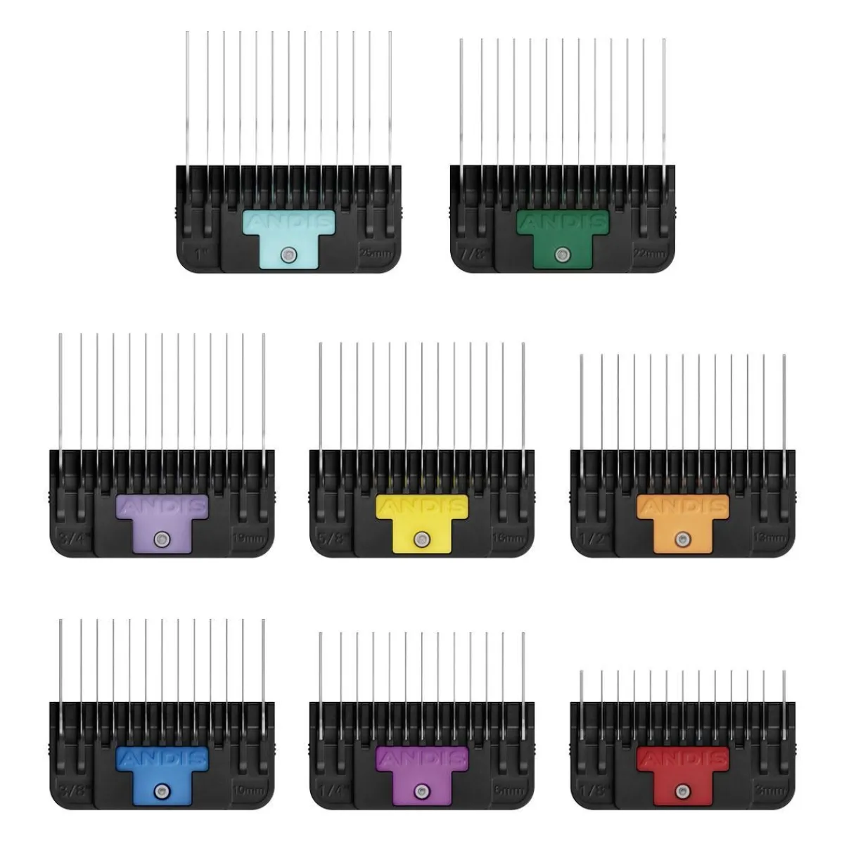 Ryan's Pet Supplies Andis 8-PC Wide Blade Attachment Comb Set