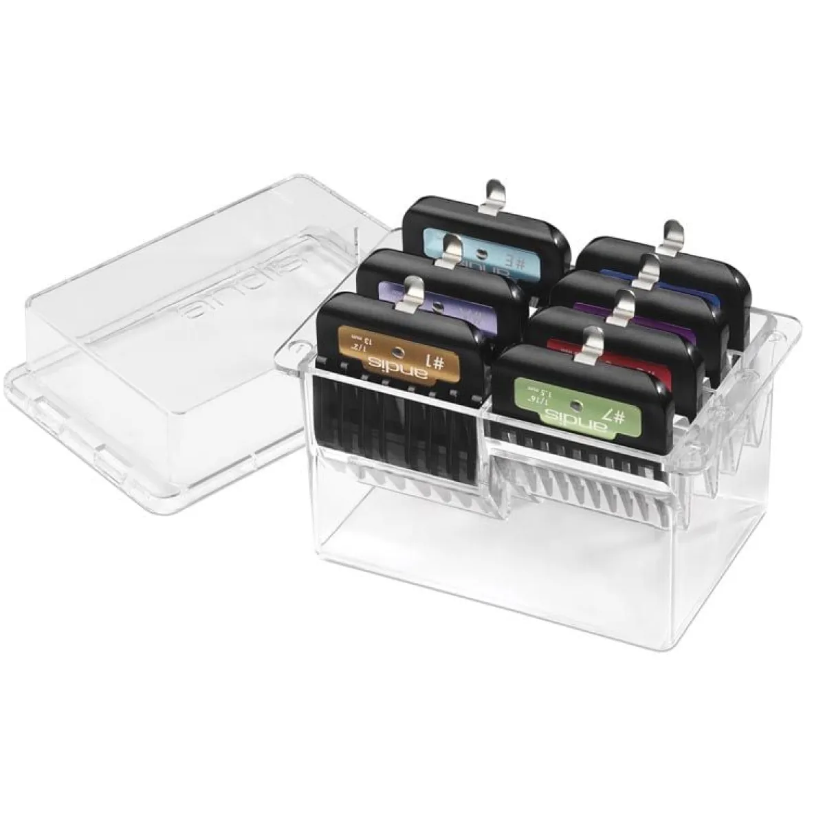 Ryan's Pet Supplies Andis 7-Piece Animal Clip Comb Set with Carrying Case