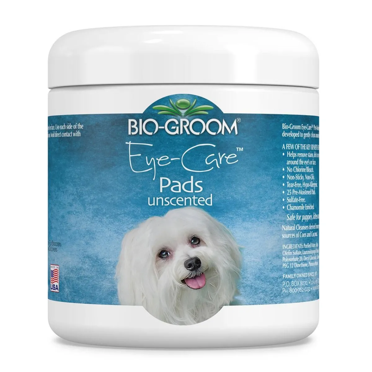Ryan's Pet Supplies Bio-Groom Eye-Care Unscented Pads - 25pk