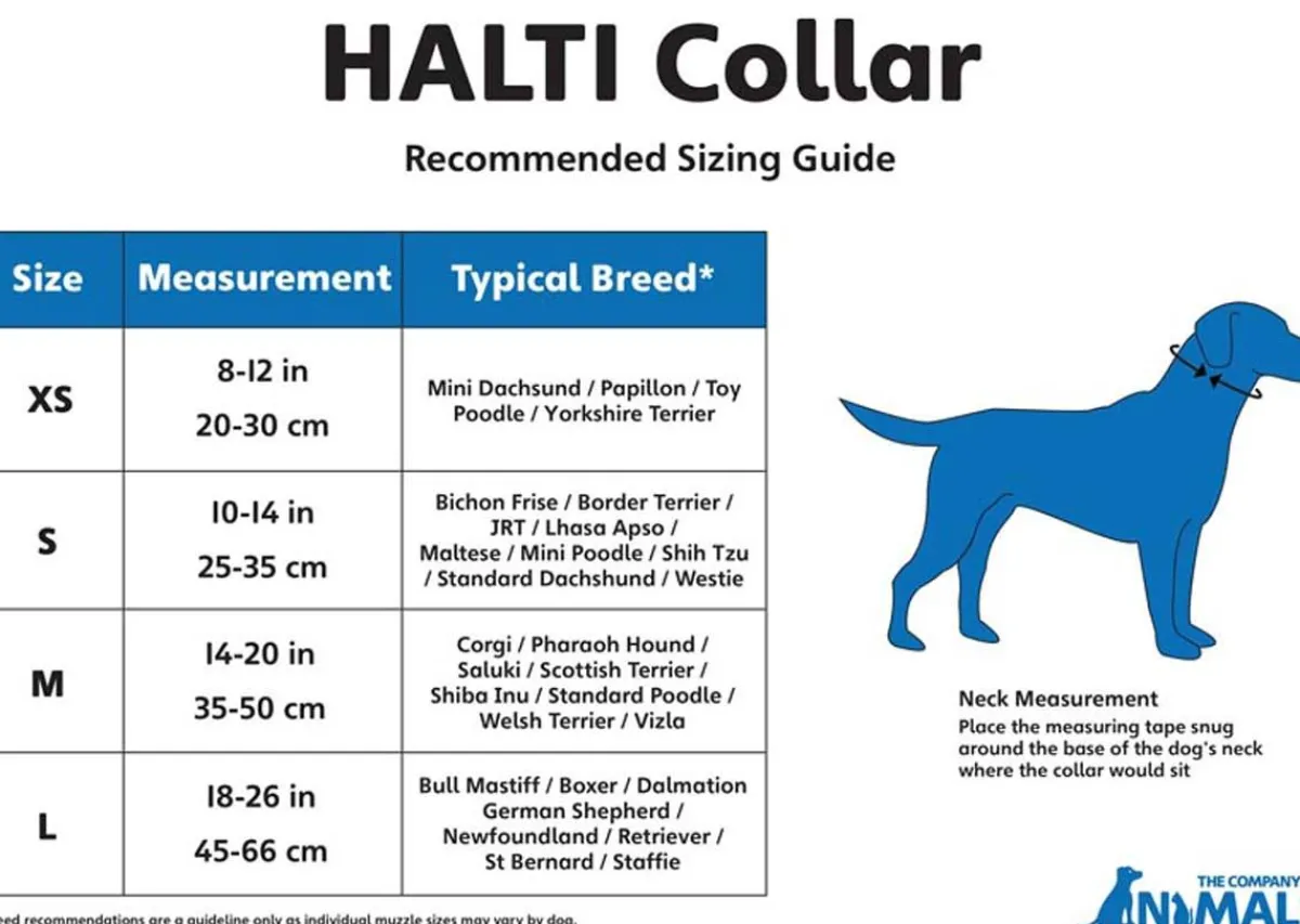 Ryan's Pet Supplies Black Halti Training Collar For Boxer, Chow, Shepherd