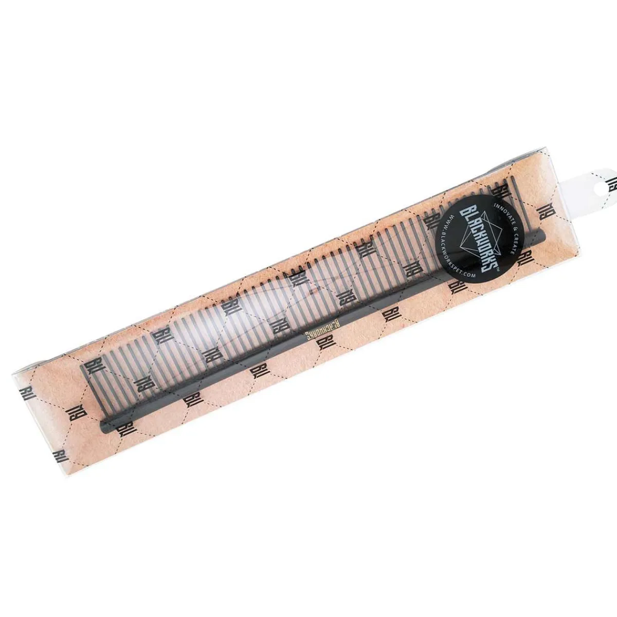 blackworks_large_combo_comb__quot_3.webp Ryan's Pet Supplies Blackworks Large Combo Comb - 9"