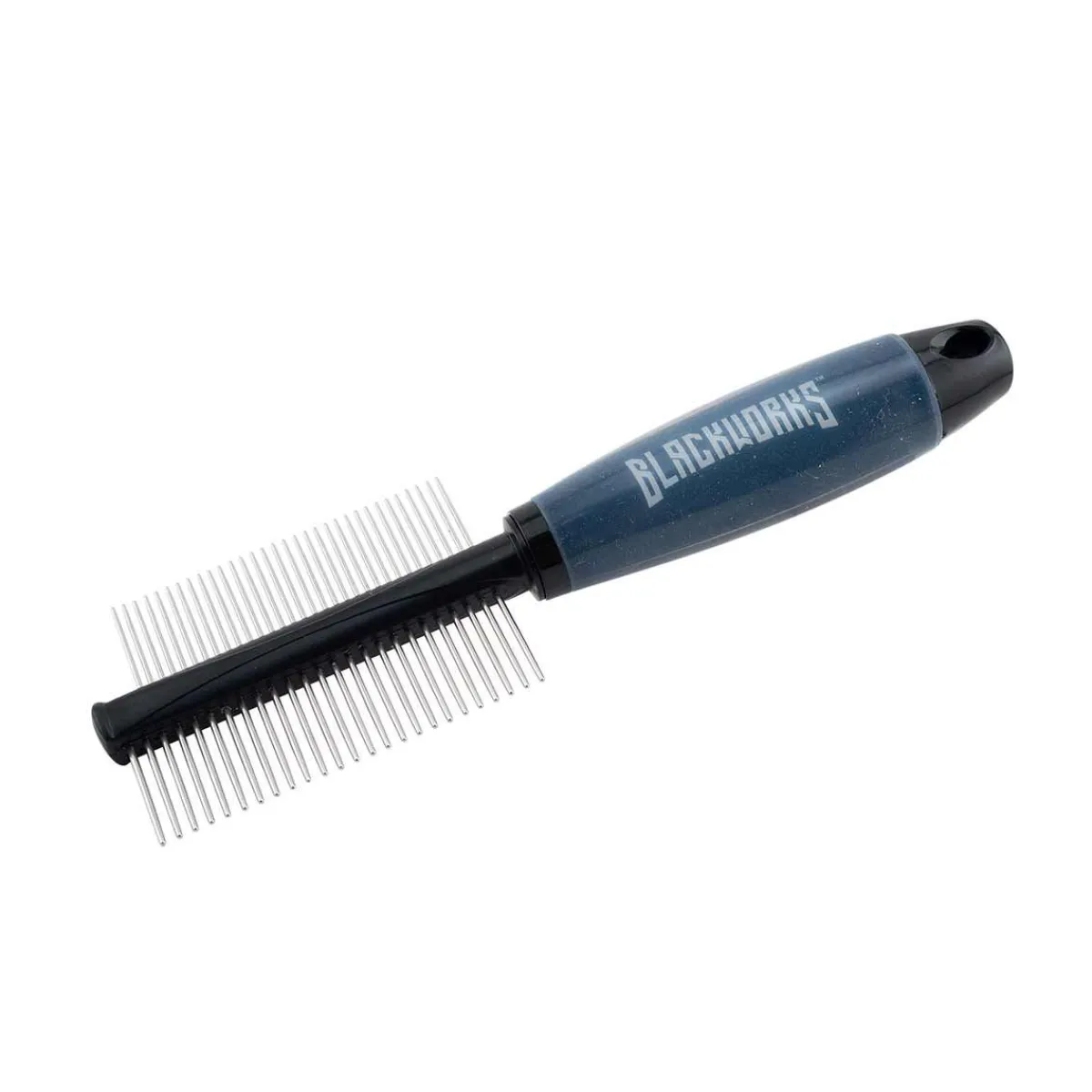 blackworks_nonslip_ergonomic_combo_comb_2.webp Ryan's Pet Supplies Blackworks Non-Slip Ergonomic Combo Comb