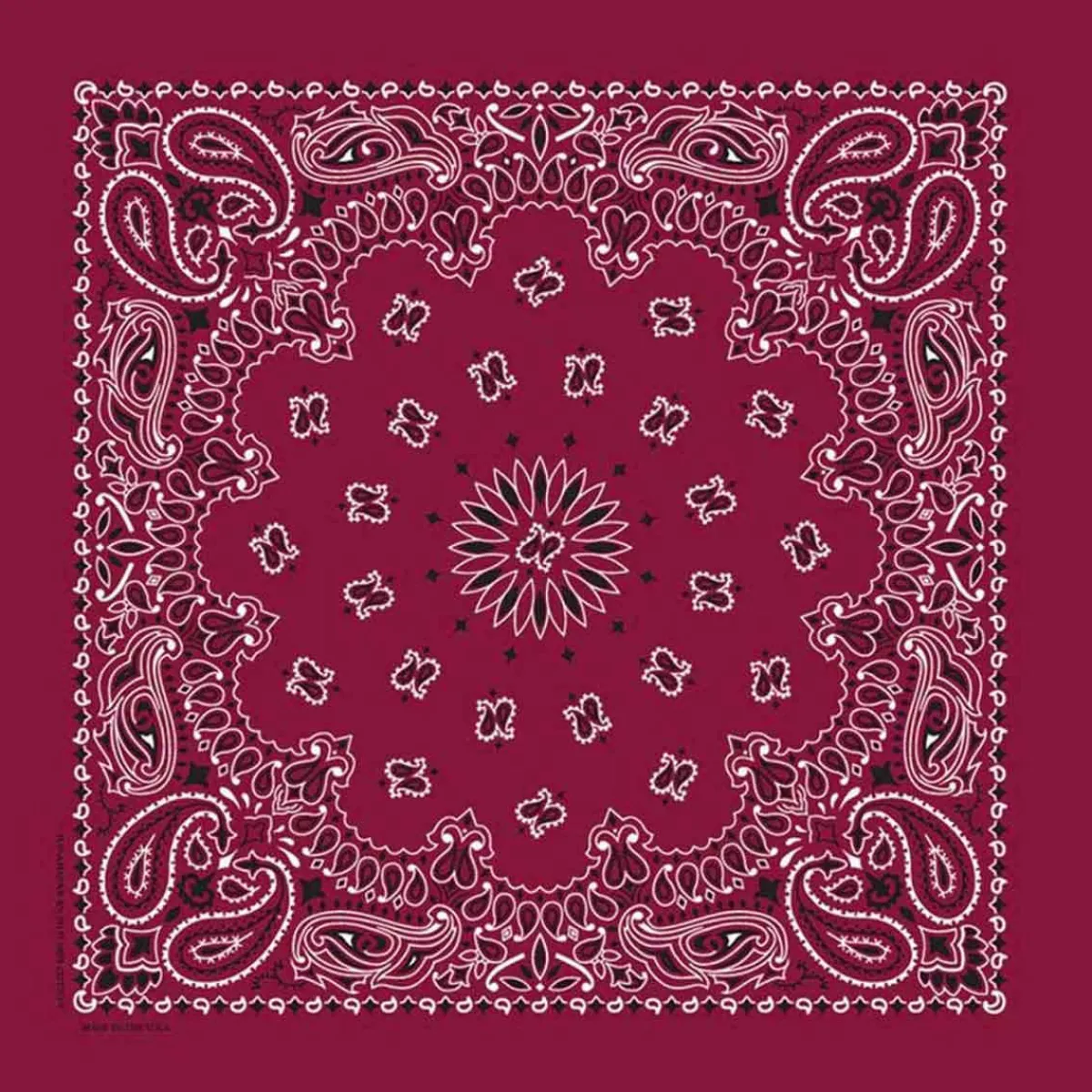 Ryan's Pet Supplies Burgundy Paisley Pet Bandana