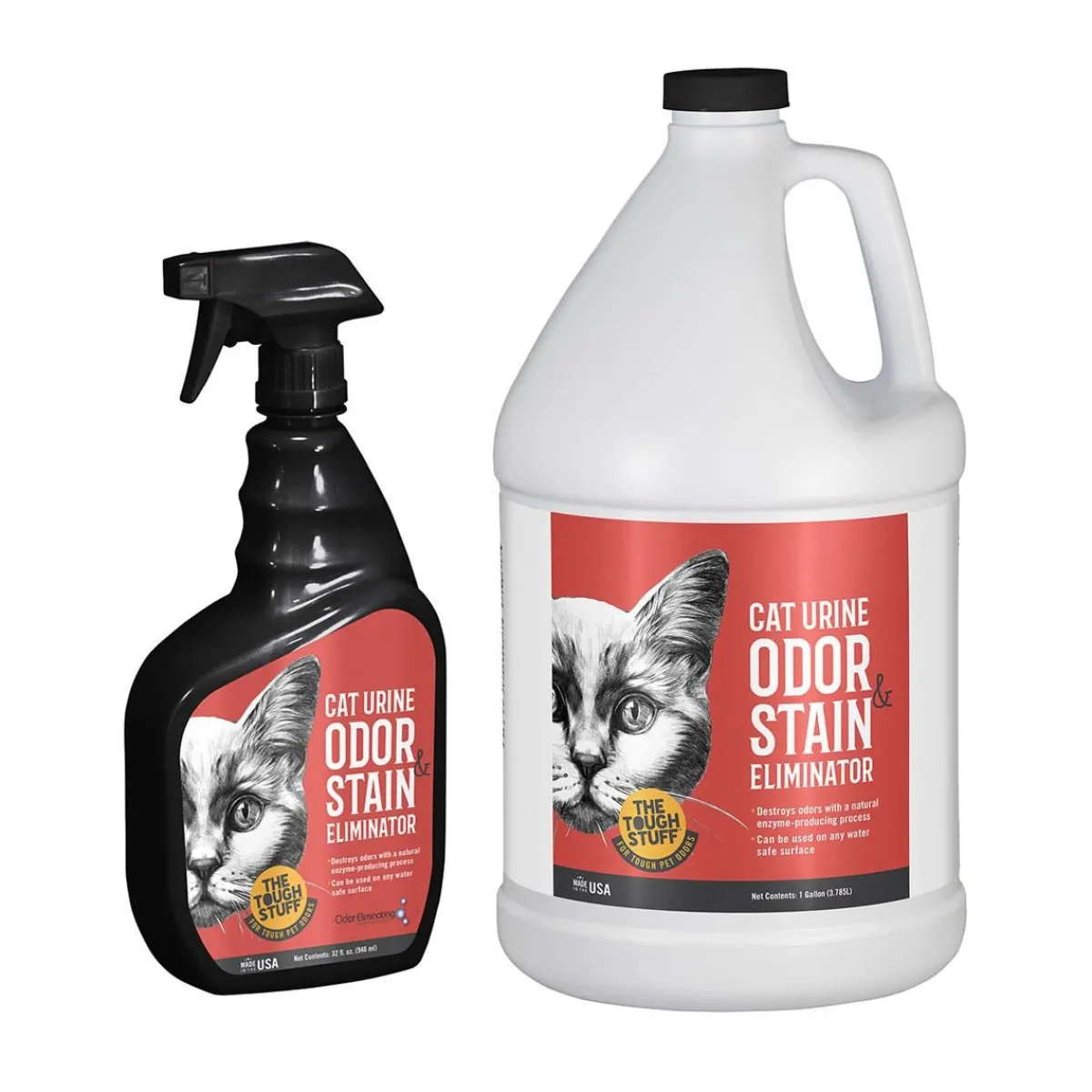 Ryan's Pet Supplies Cat Urine Odor & Stain Eliminator Enzymatic Cleaner