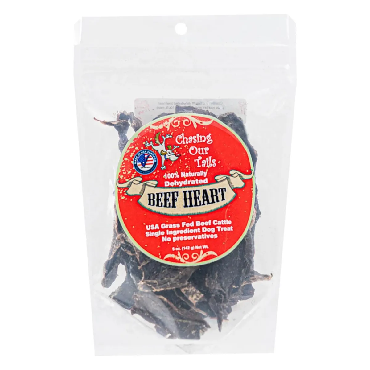 Ryan's Pet Supplies Chasing our Tails Beef Heart Dehydrate 5 oz