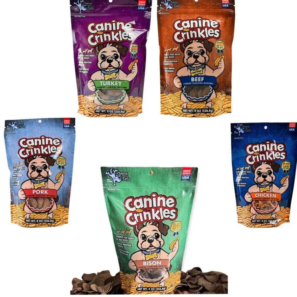 Ryan's Pet Supplies Chasing our Tails Canine Crinkles Healthy Dog Treats