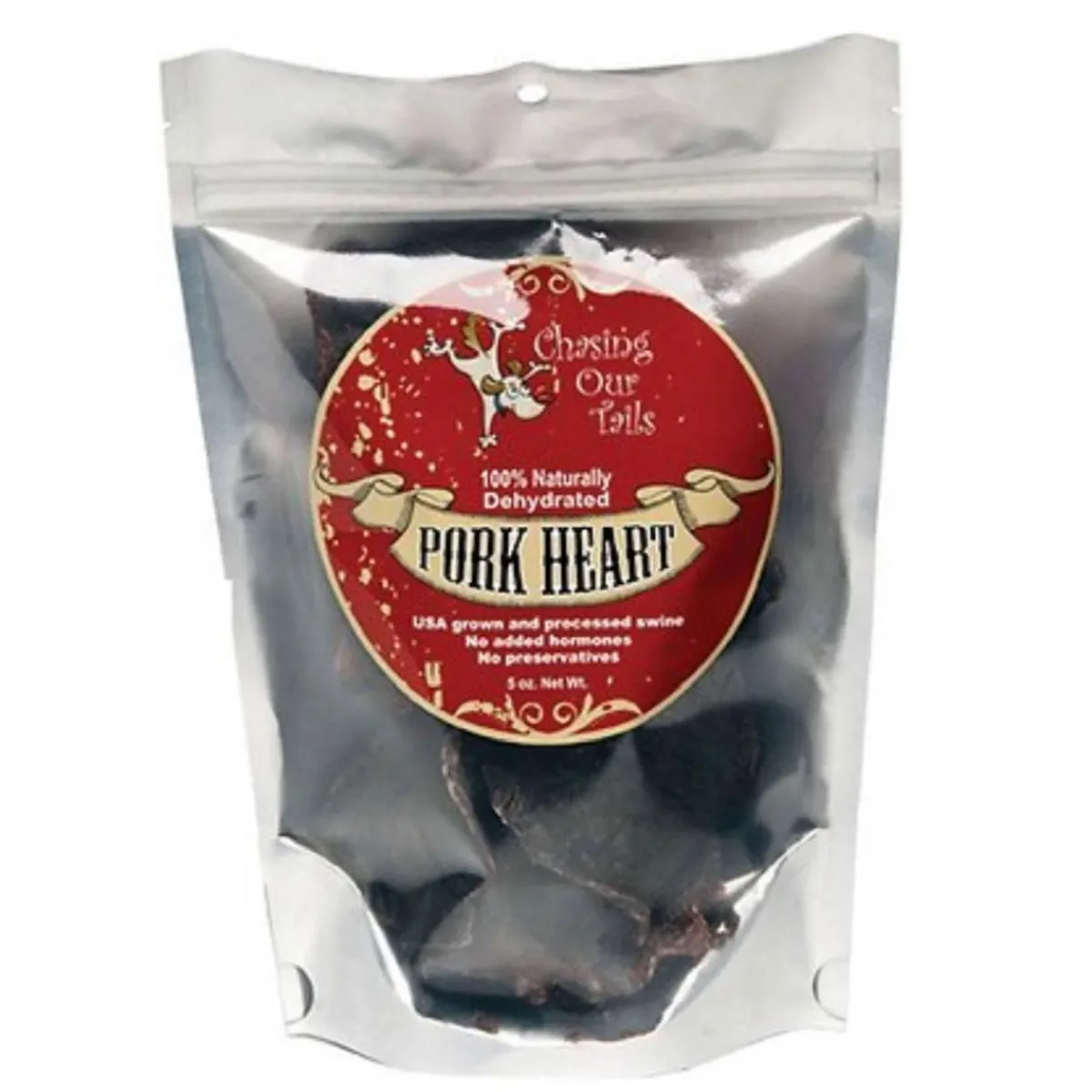 Ryan's Pet Supplies Chasing our Tails Pork Heart Dehydrate 5 oz