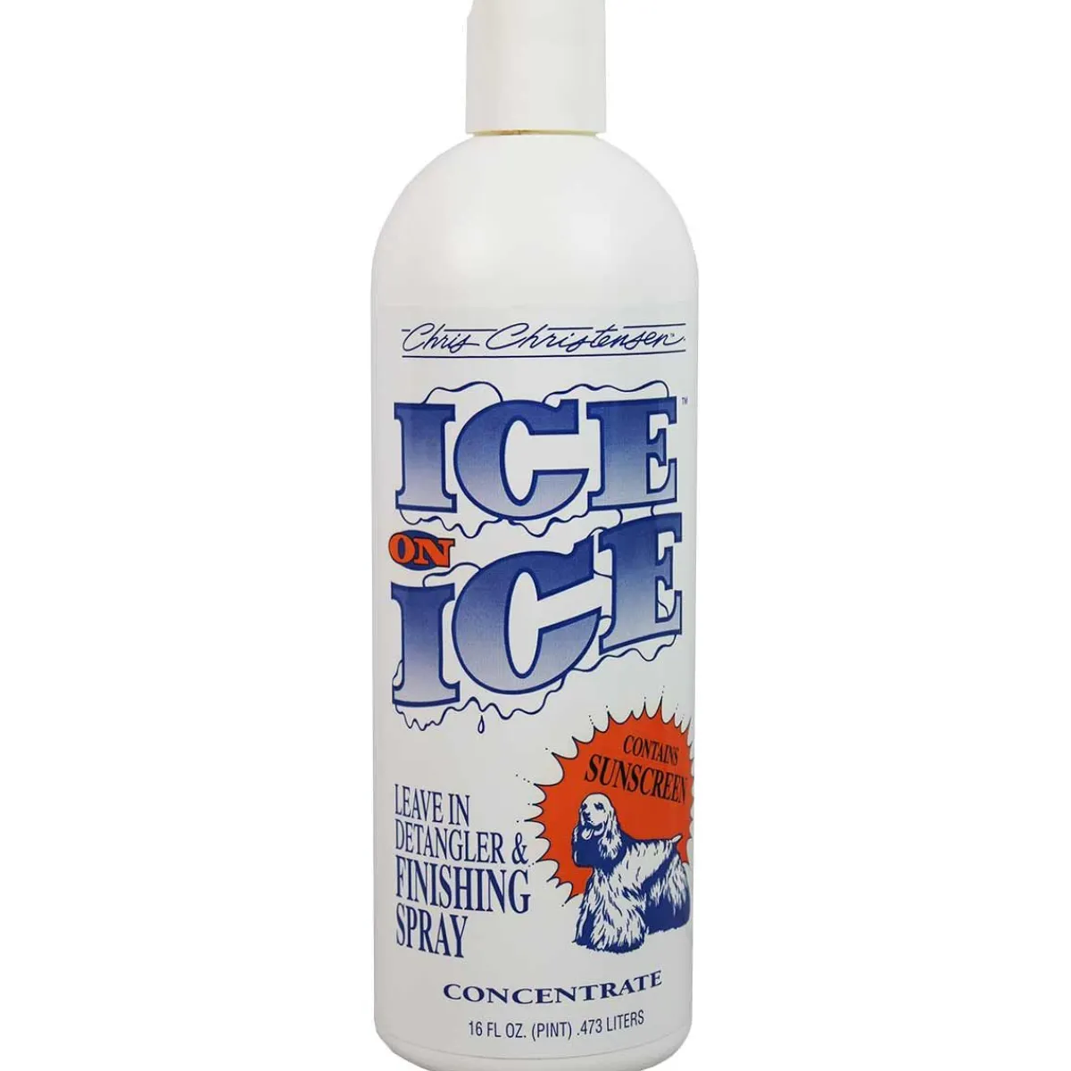 Ryan's Pet Supplies Chris Christensen Ice on Ice Detangling Spray Concentrate 16 oz