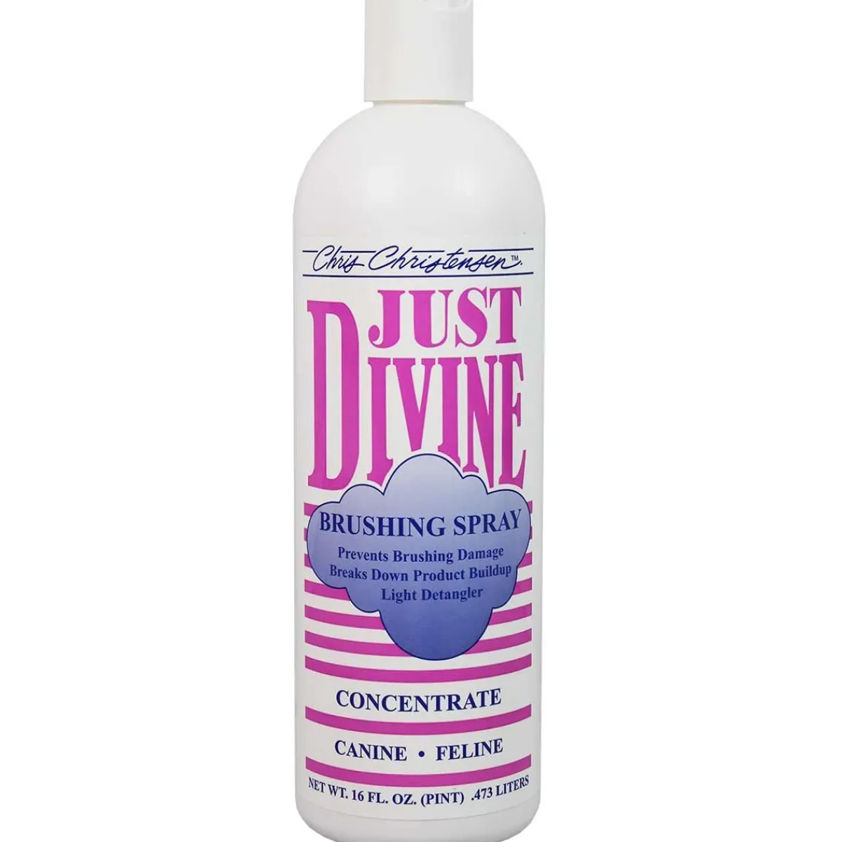 Ryan's Pet Supplies Chris Christensen Just Divine Brushing Spray Concentrate 16 oz