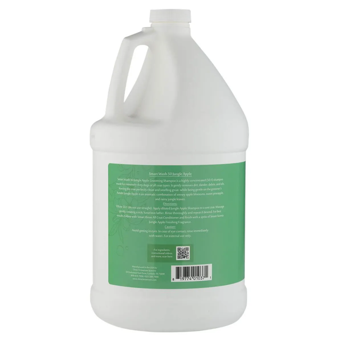 Ryan's Pet Supplies Chris Christensen SmartWash Jungle Apple Dog Shampoo - 1 gal