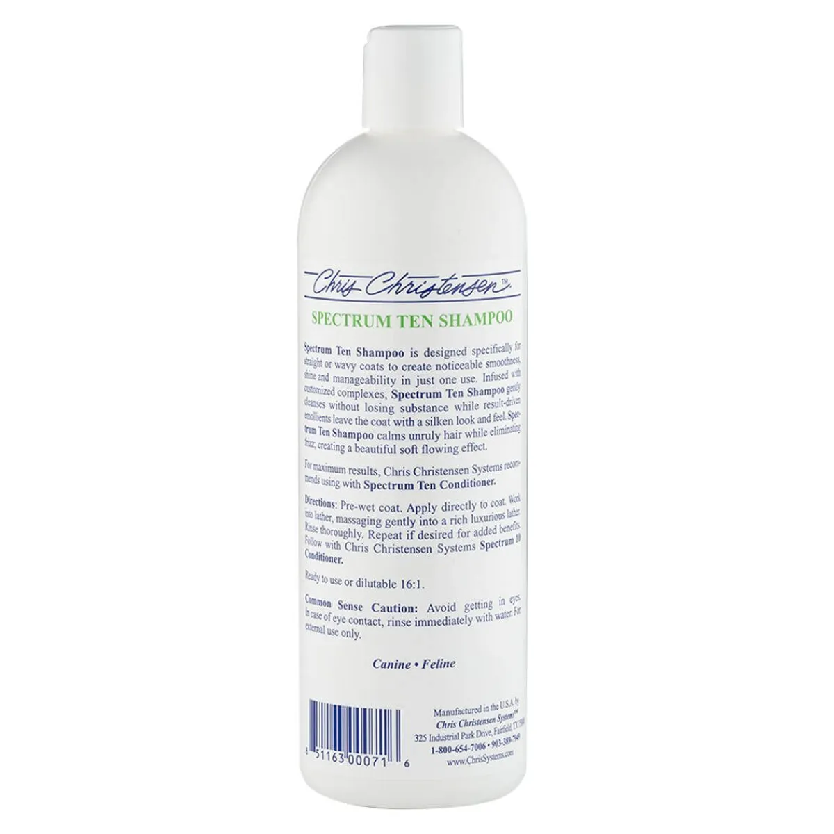 chris_christensen_spectrum_ten_smooth_coat_shampoo_4.webp Ryan's Pet Supplies Chris Christensen Spectrum Ten Smooth Coat Shampoo