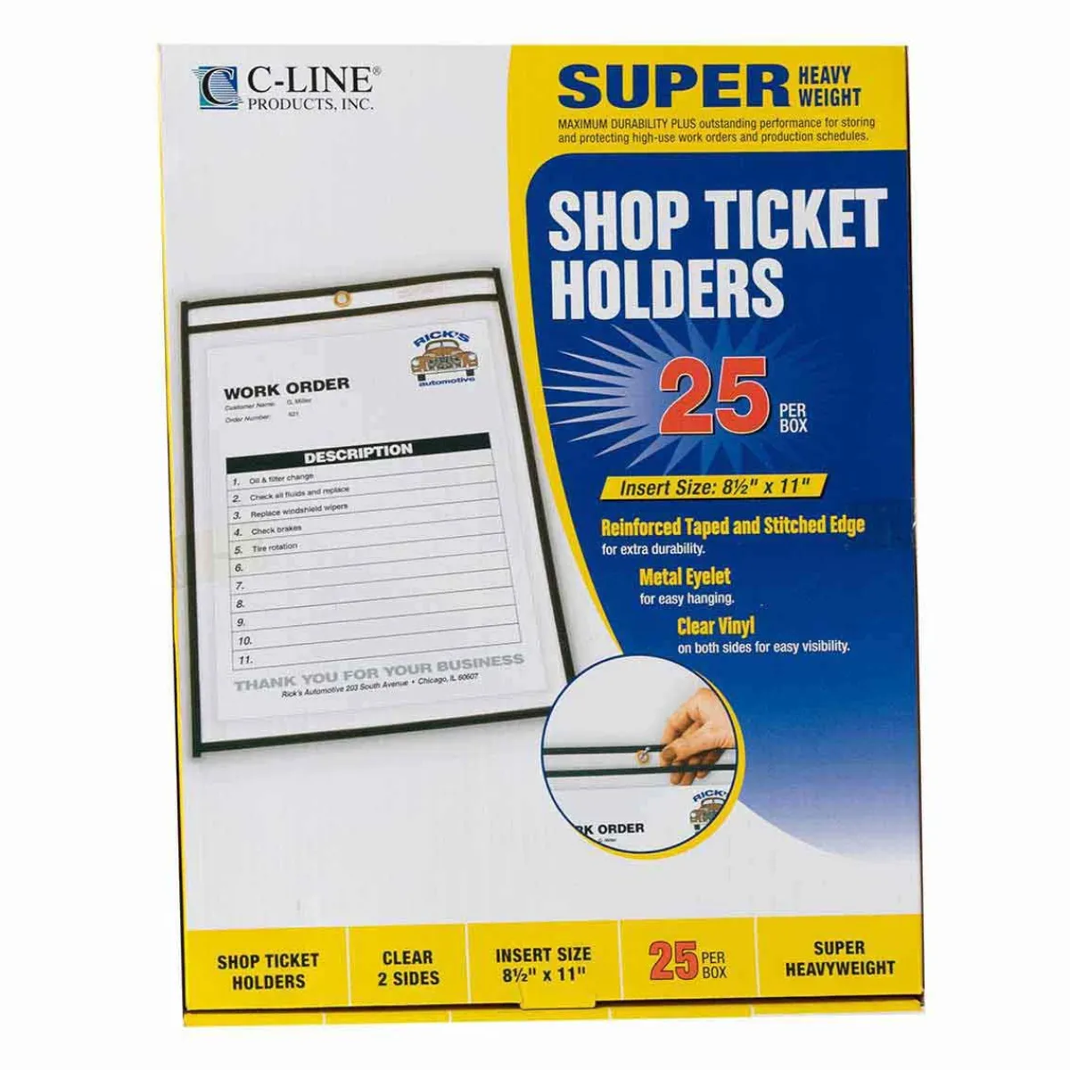 Ryan's Pet Supplies C-Line Shop Plastic Ticket Holders - Box of 25