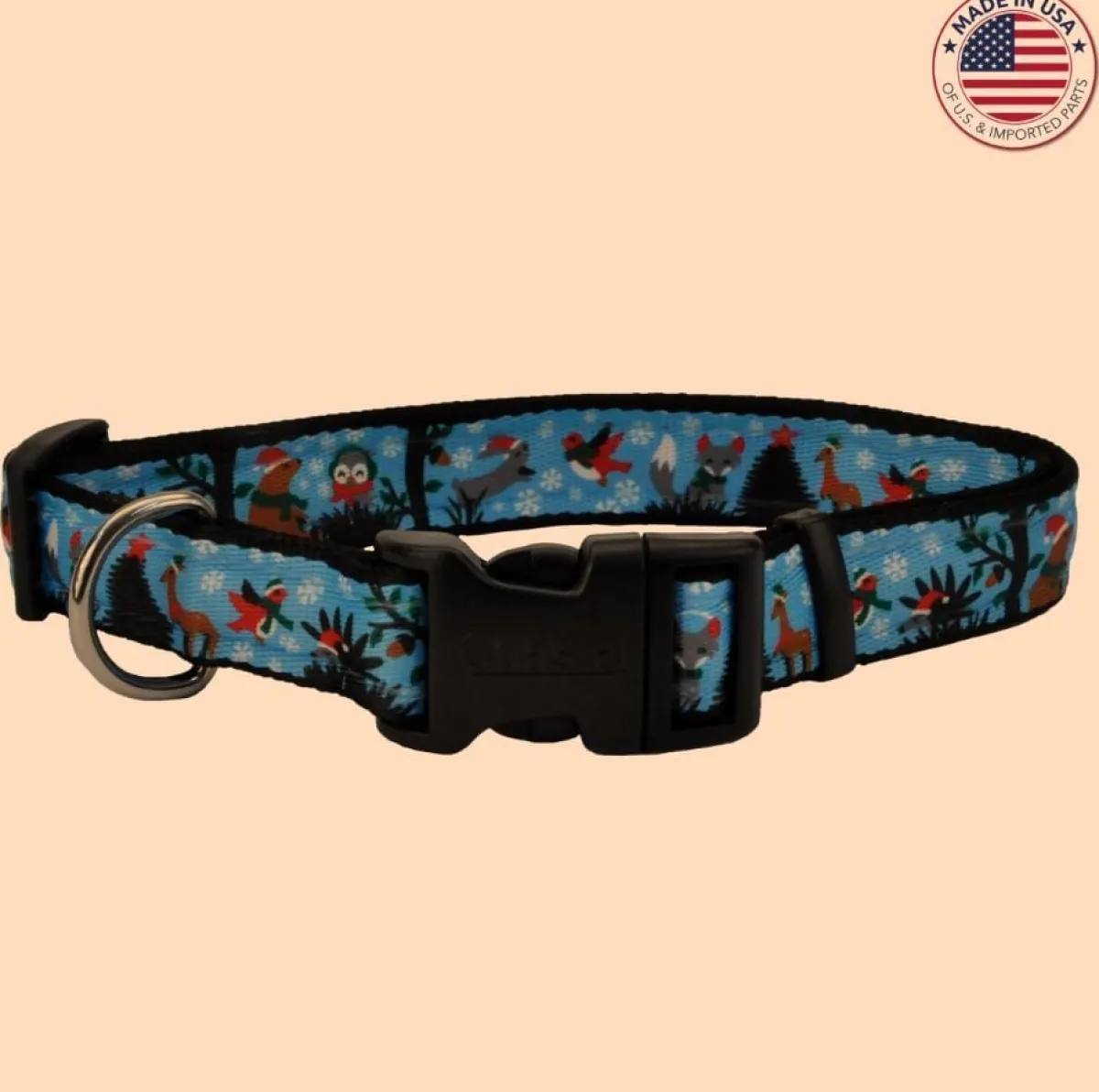 Ryan's Pet Supplies Coastal Celebration Snowfall Christmas Dog Collar