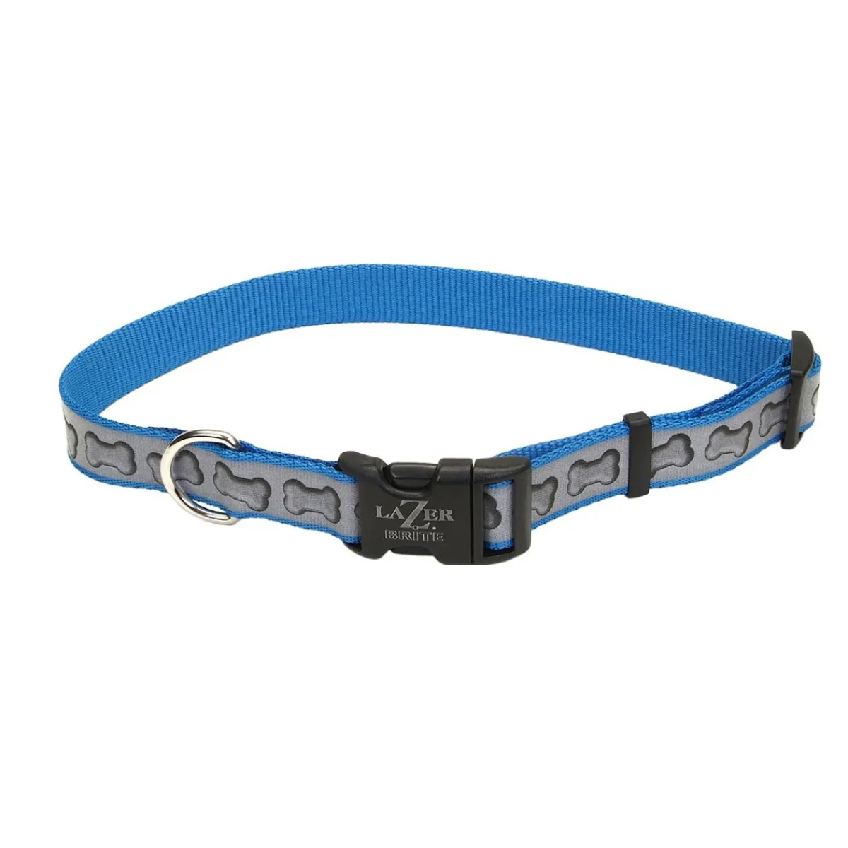 coastal_lazer_brite_reflective_adjustable_dog_collar__small_3.webp Ryan's Pet Supplies Coastal Lazer Brite Reflective Adjustable Dog Collar - Small