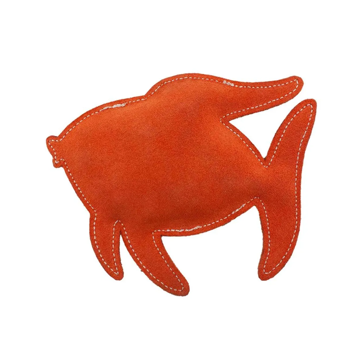 Ryan's Pet Supplies Dawgeee Play Flat Suede Crackle Paper Coral Fish 7"