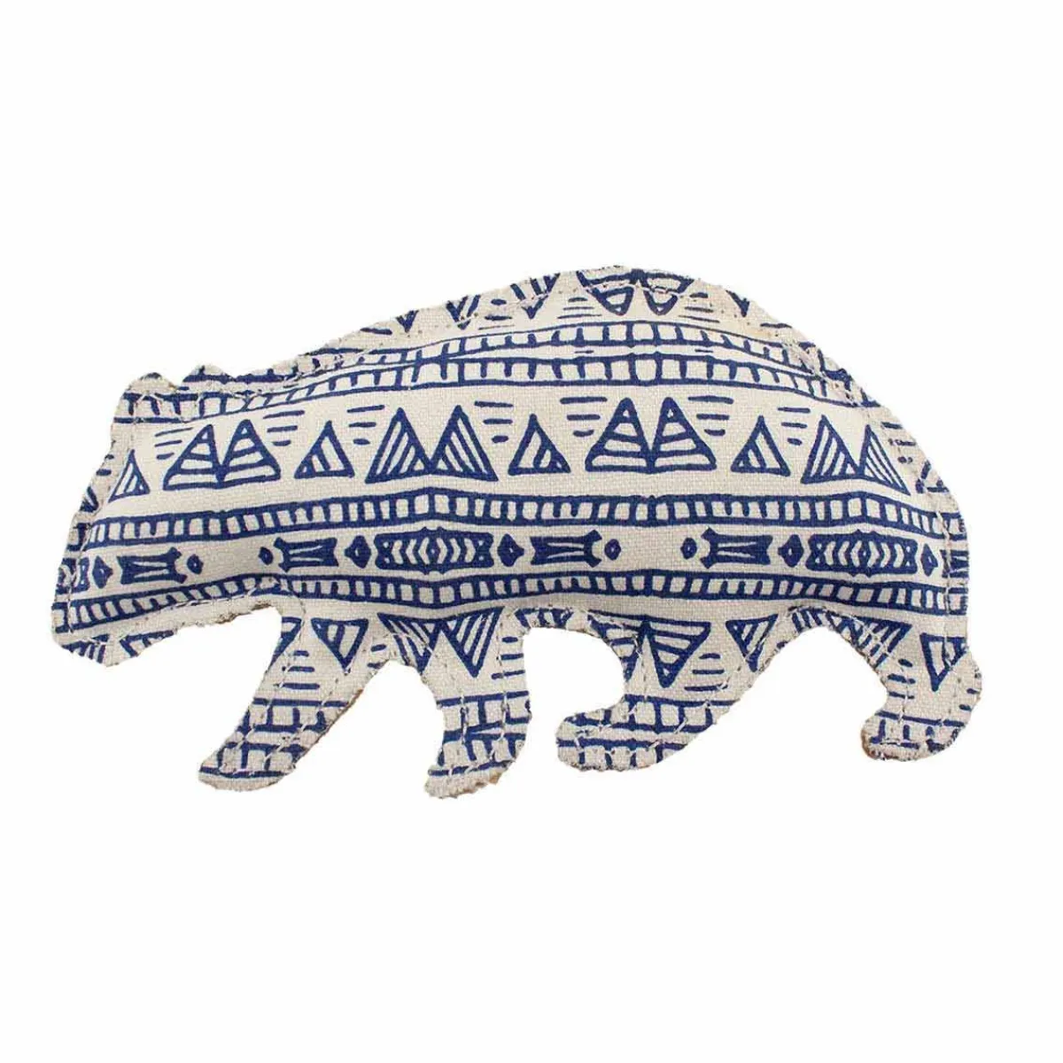 Ryan's Pet Supplies Dawgeee Play Printed Canvas Blue Wombat Dog Toy - 7"