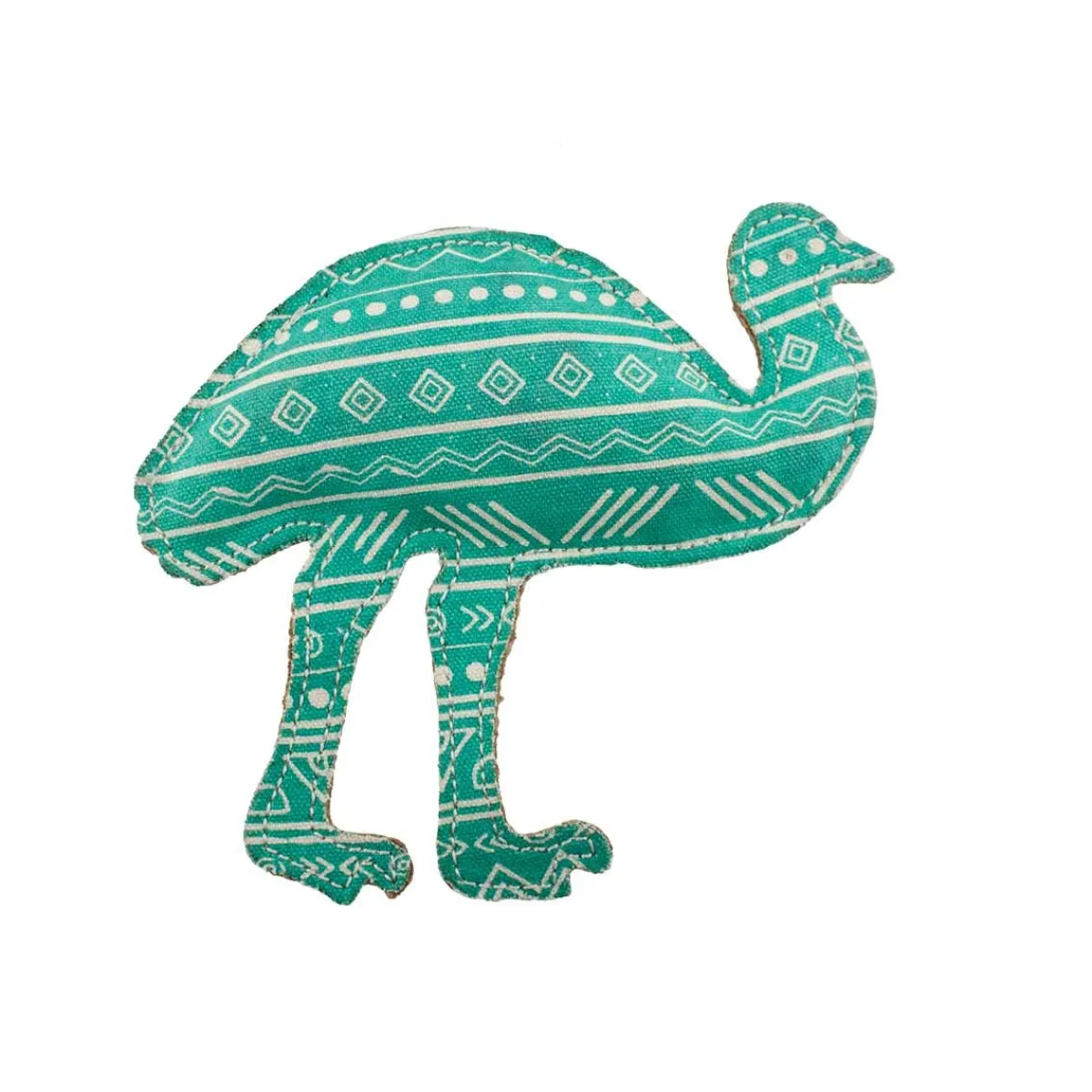 Ryan's Pet Supplies Dawgeee Play Printed Canvas Mint Emu 7"