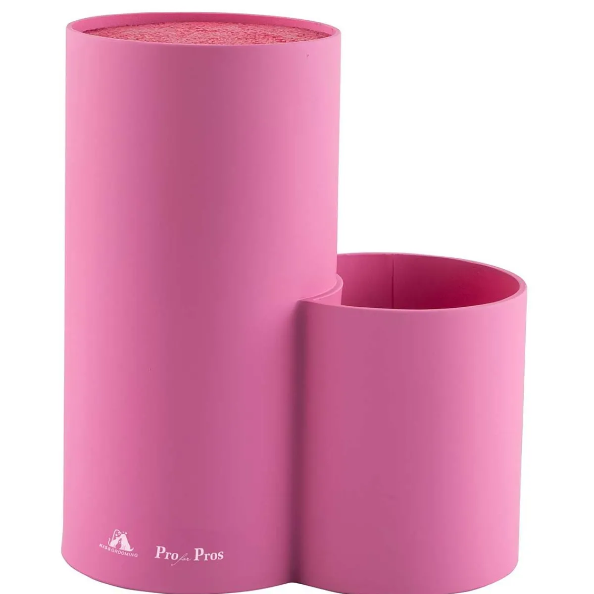 Ryan's Pet Supplies Double Cylinder Grooming Shear Organizer - Pink