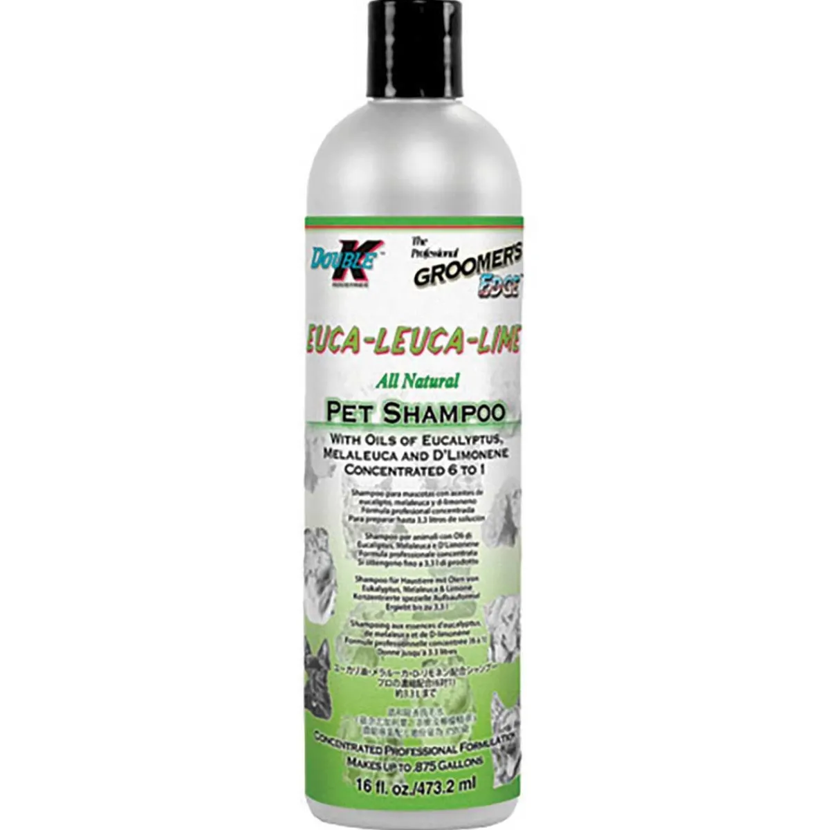 Ryan's Pet Supplies Double K Euca-Leuca Lime Pesticide-Free Shampoo 16:1