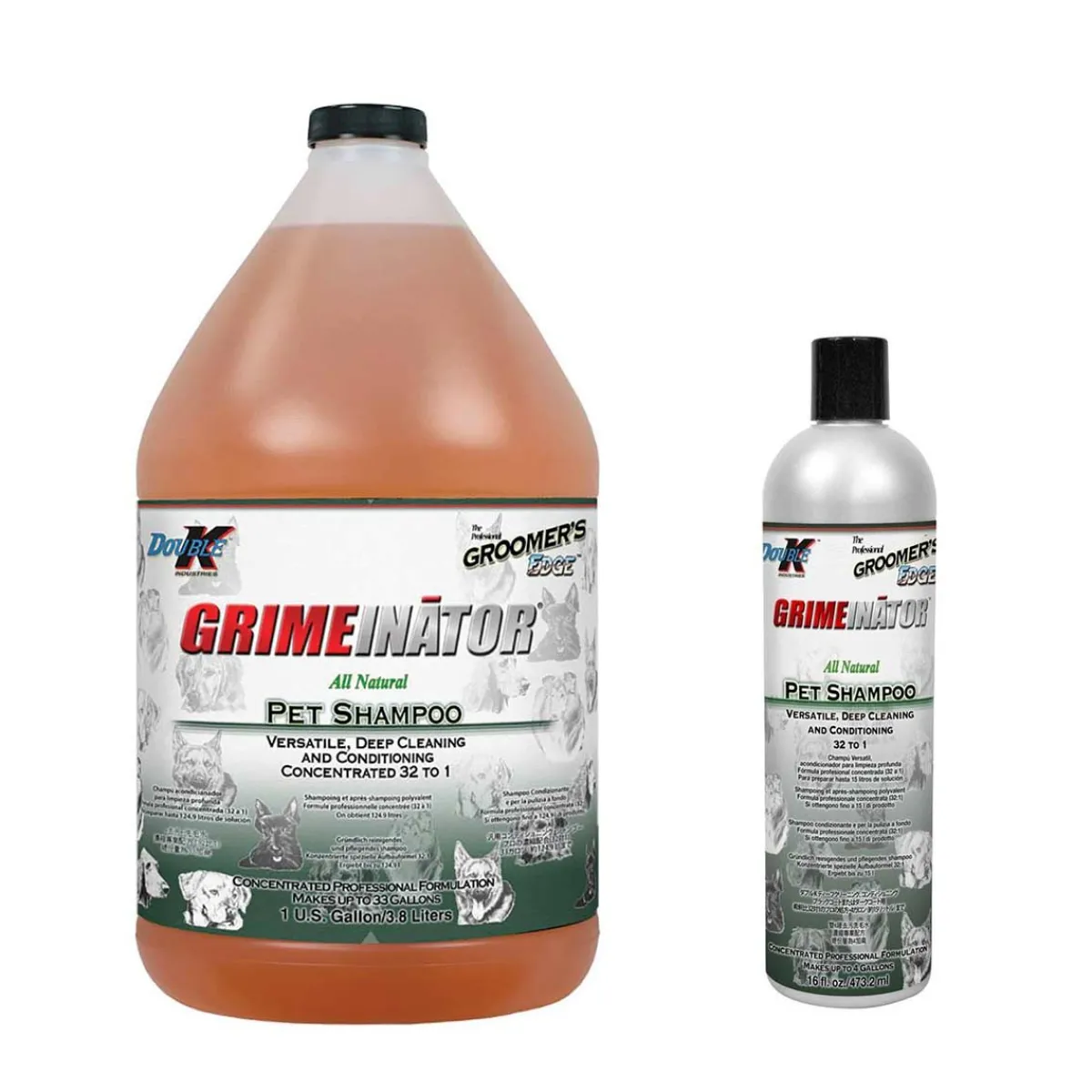 Ryan's Pet Supplies Double K Groomer's Edge Grimeinator Pet Shampoo 32:1