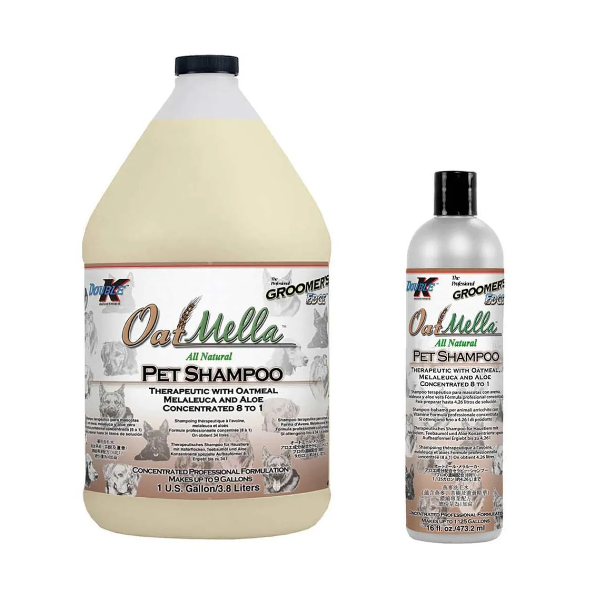 Ryan's Pet Supplies Double K Groomer's Edge Oat Mella Shampoo 8:1