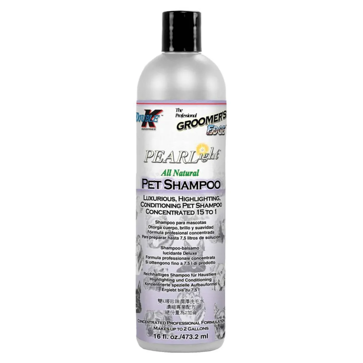 Ryan's Pet Supplies Double K Groomer's Edge PEARLight Shampoo 15:1