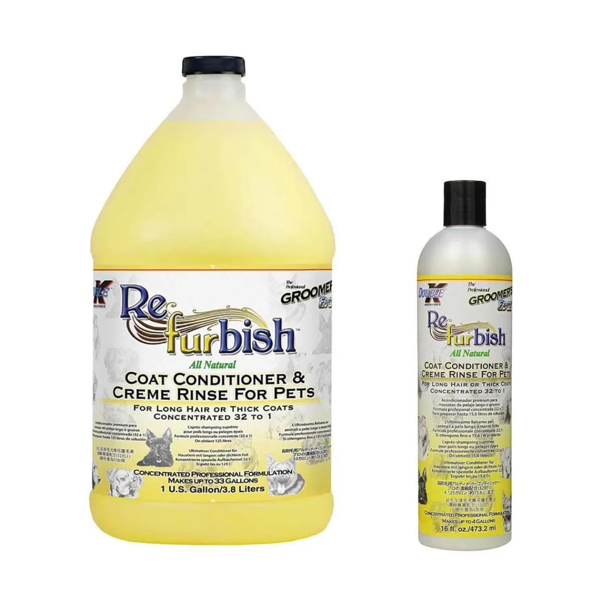 Ryan's Pet Supplies Double K Groomer's Edge Re-Furbish Conditioner 4:1