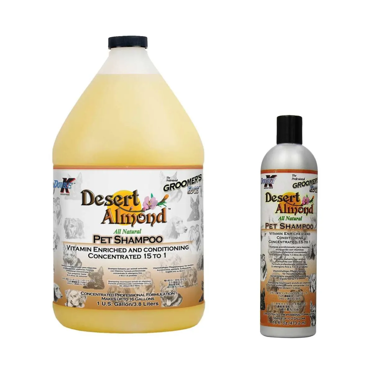 Ryan's Pet Supplies Double K Vitamin Enriched Groomer's Edge Almond Pet Shampoo