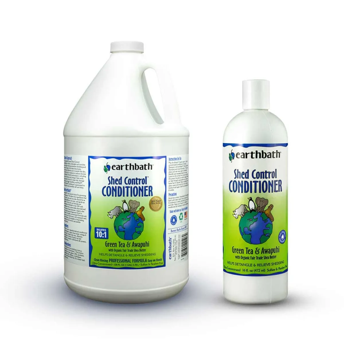 Ryan's Pet Supplies Earthbath Green Tea & Awapuhi Shed Control Conditioner 10:1