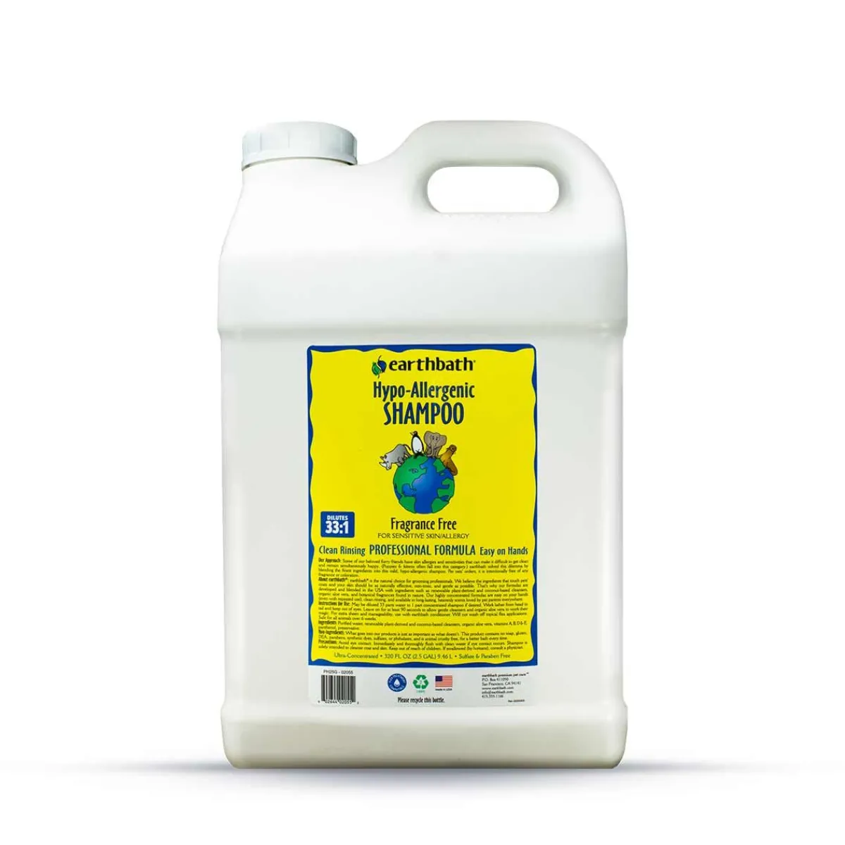 Ryan's Pet Supplies Earthbath Hypo Allergenic Shampoo 33:1 2.5 Gallon
