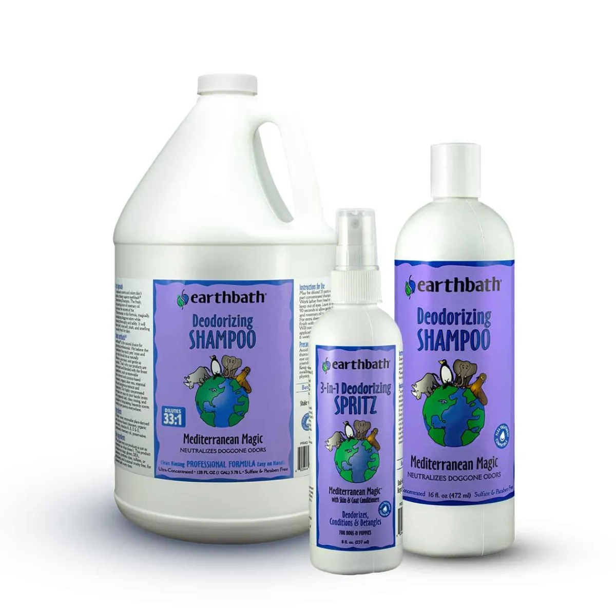 Ryan's Pet Supplies Earthbath Mediterranean Magic Deodorizing Shampoo 33:1