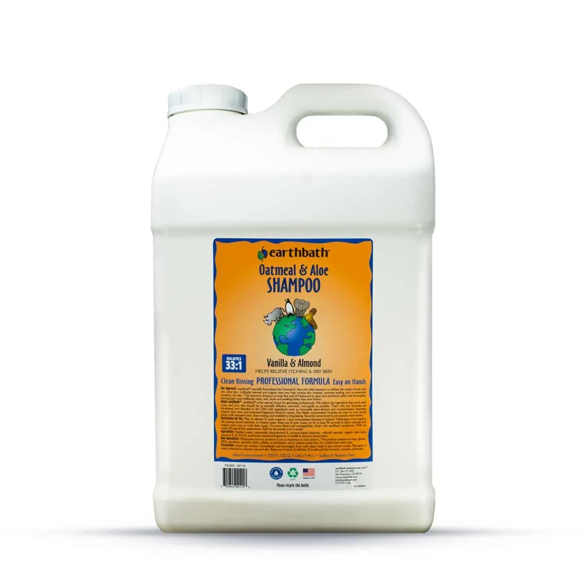 Ryan's Pet Supplies Earthbath Oatmeal & Aloe Shampoo 33:1 2.5 Gallon