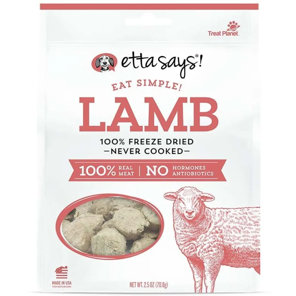 Ryan's Pet Supplies Eat Simple! Freeze Dried Lamb 2.5 oz