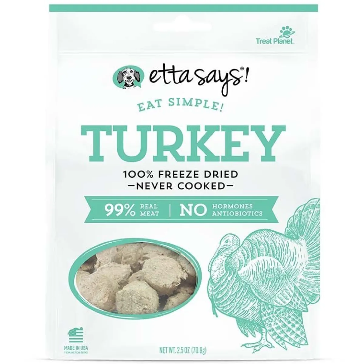 Ryan's Pet Supplies Eat Simple! Freeze Dried Turkey 2.5 oz