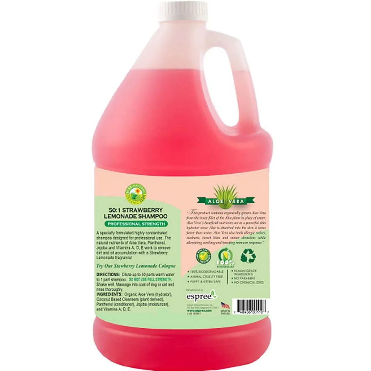 Ryan's Pet Supplies Espree Strawberry Lemonade Pet Shampoo Gallon 50:1
