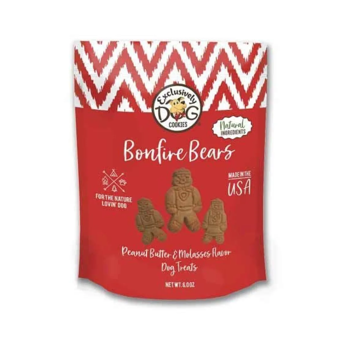 Ryan's Pet Supplies Exclusively Dog Bonfire Bears - Peanut Butter & Molasses Flavor