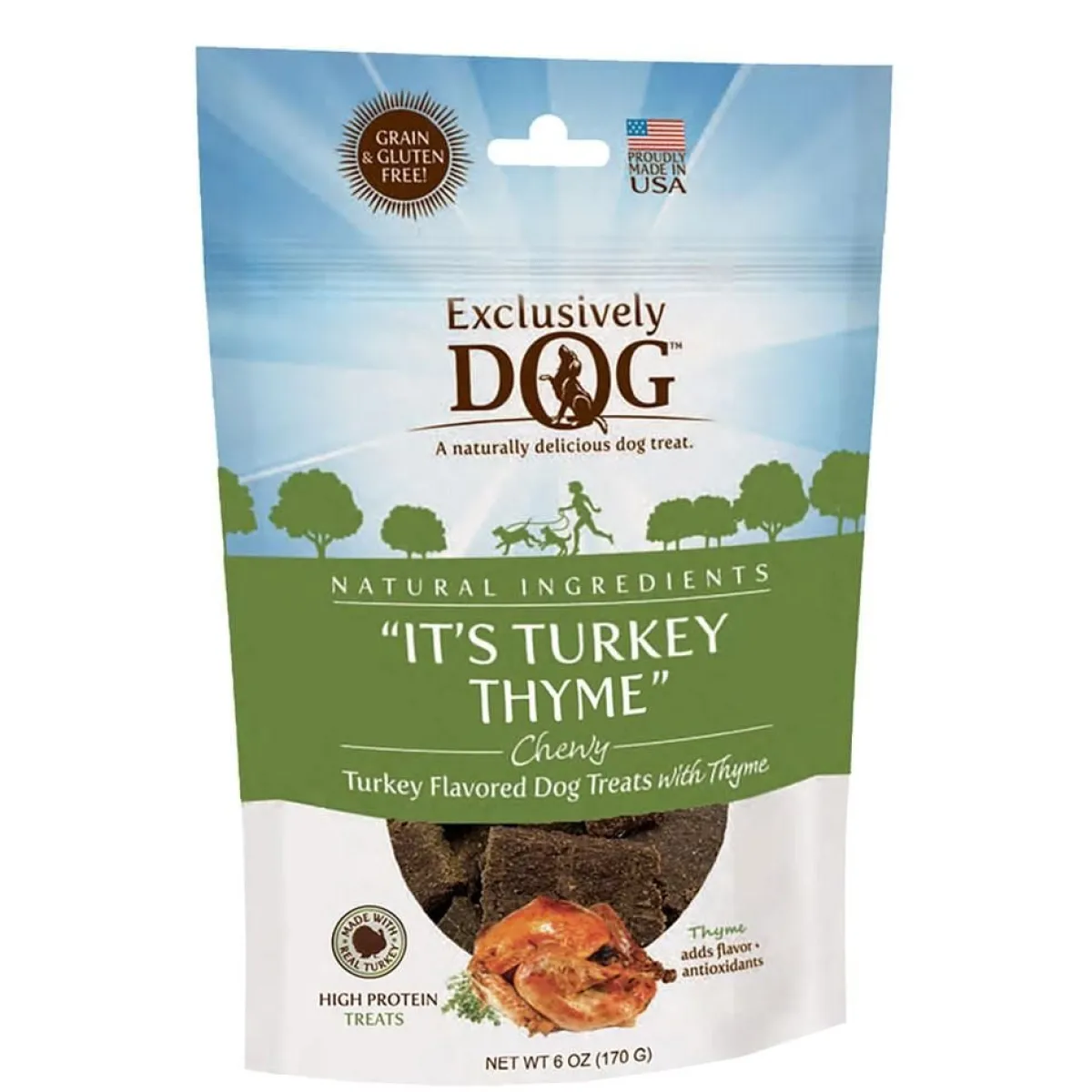 Ryan's Pet Supplies Exclusively Dog Its Turkey Thyme Grain-Free Meat Treats 7 oz
