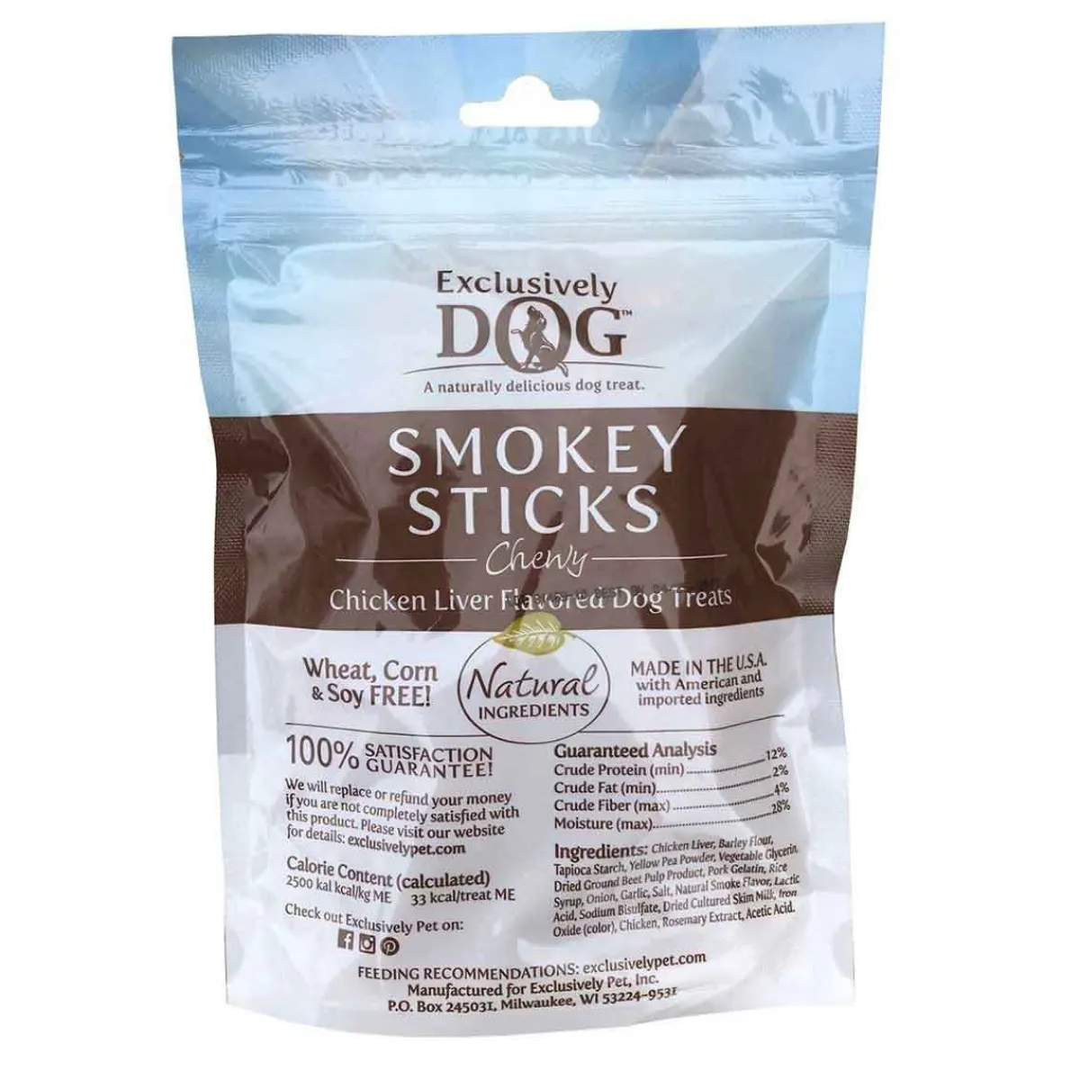 Ryan's Pet Supplies Exclusively Dog Smokey Sticks Meat Treats - 7 oz