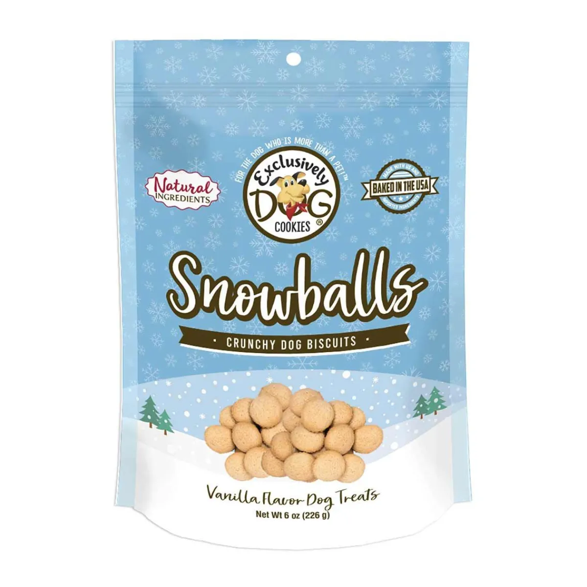 Ryan's Pet Supplies Exclusively Dog Snowballs - Vanilla Flavored Wafer Cookies