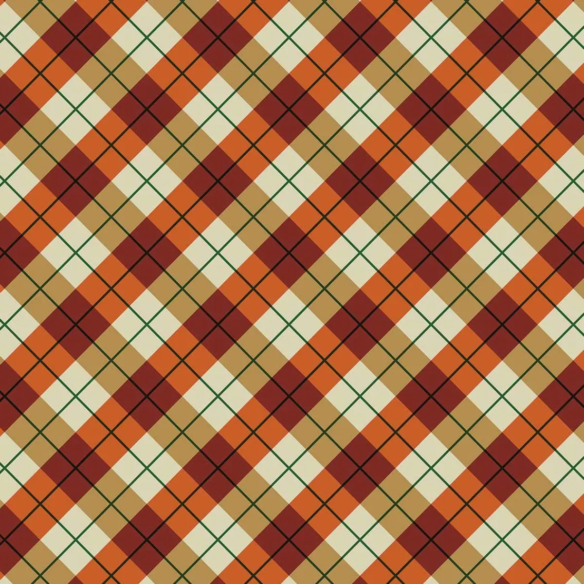 Ryan's Pet Supplies Fall Plaid Bandana
