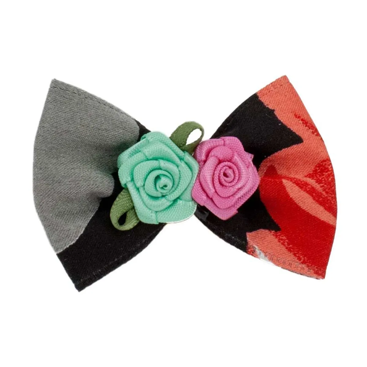 Ryan's Pet Supplies Fancy Finishes Designer Satin Bows with Double Rose - 24ct