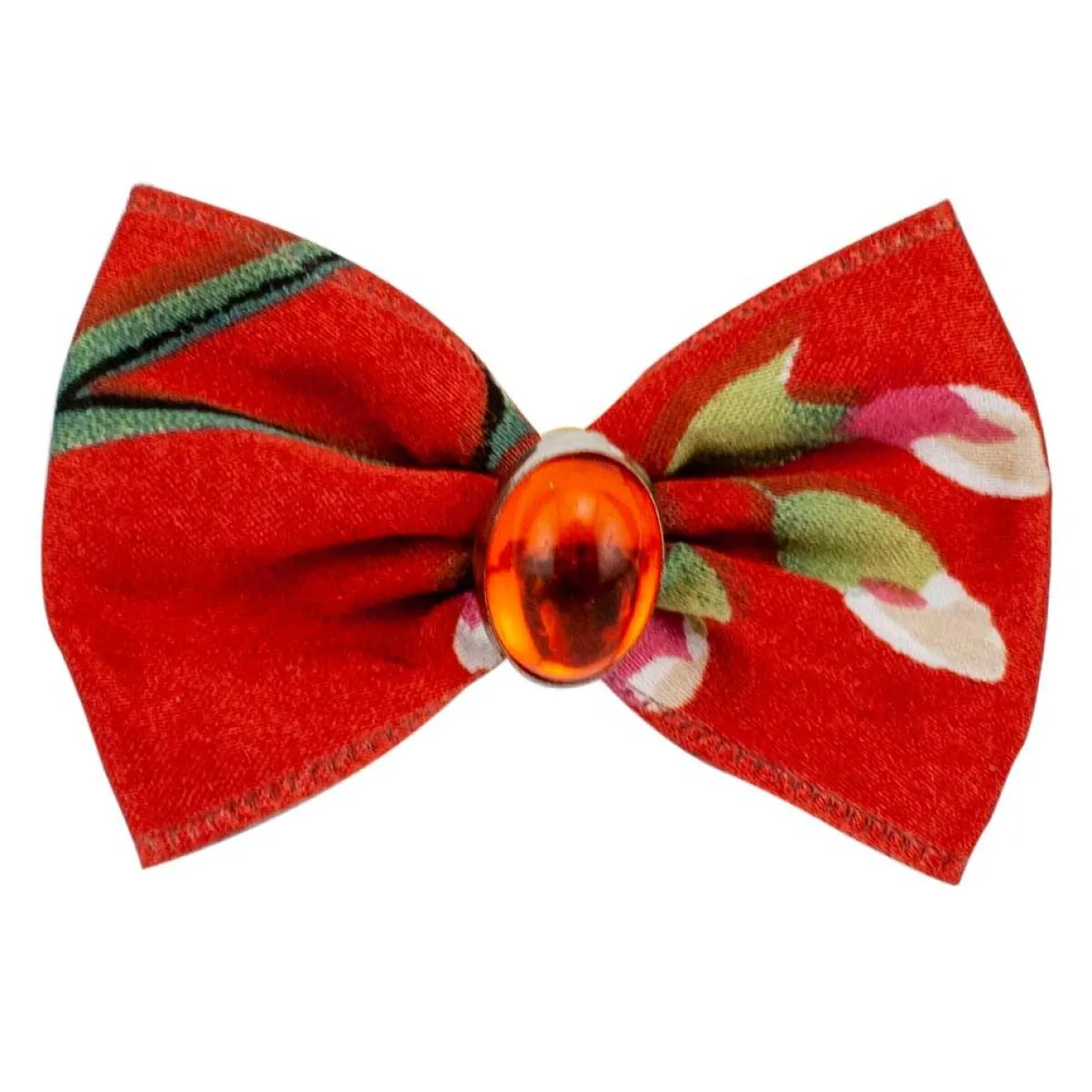 Ryan's Pet Supplies Fancy Finishes Designer Satin Dog Bows with Oval Bead - 24ct