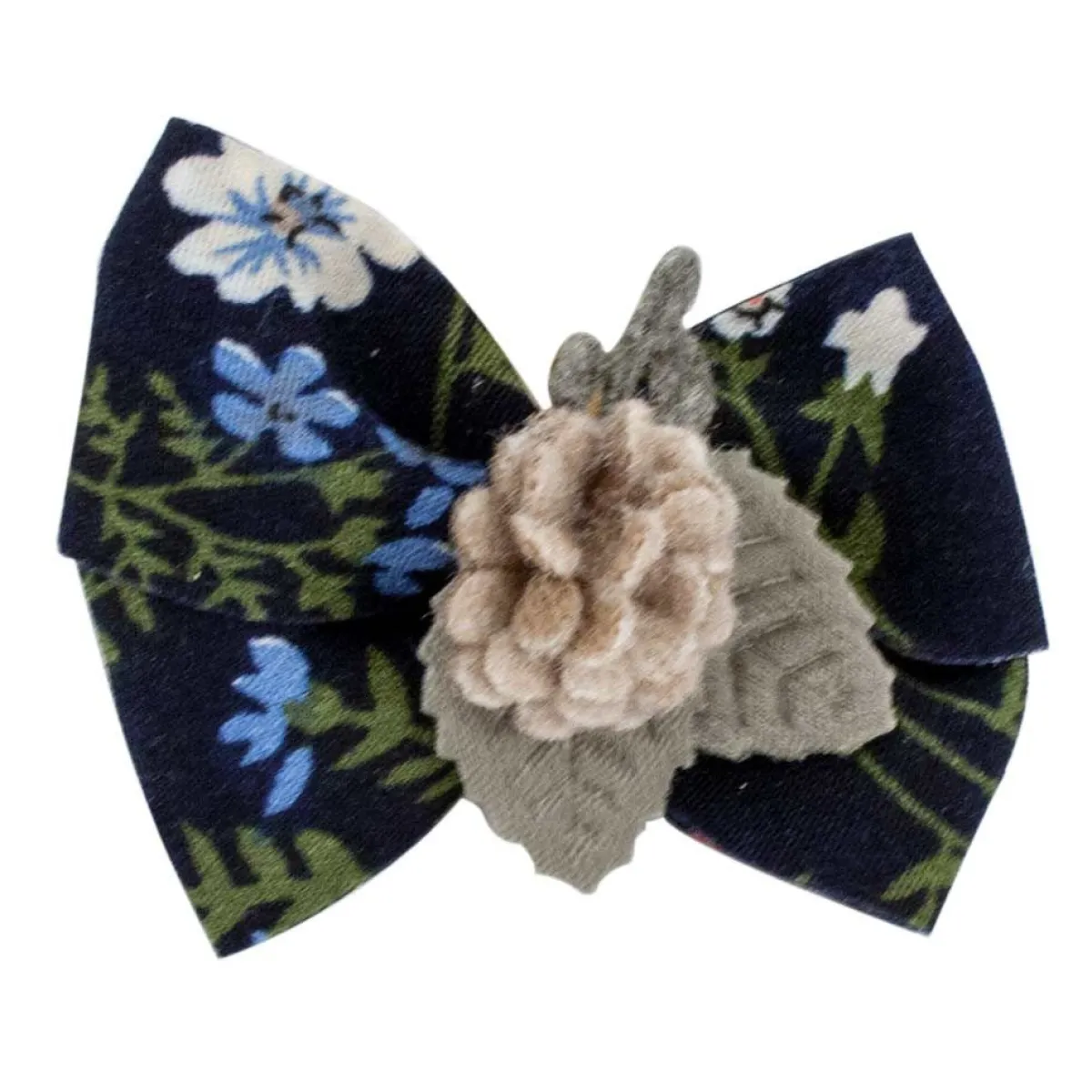 Ryan's Pet Supplies Fancy Finishes Floral Design Dog Bows with Flower 24 Count