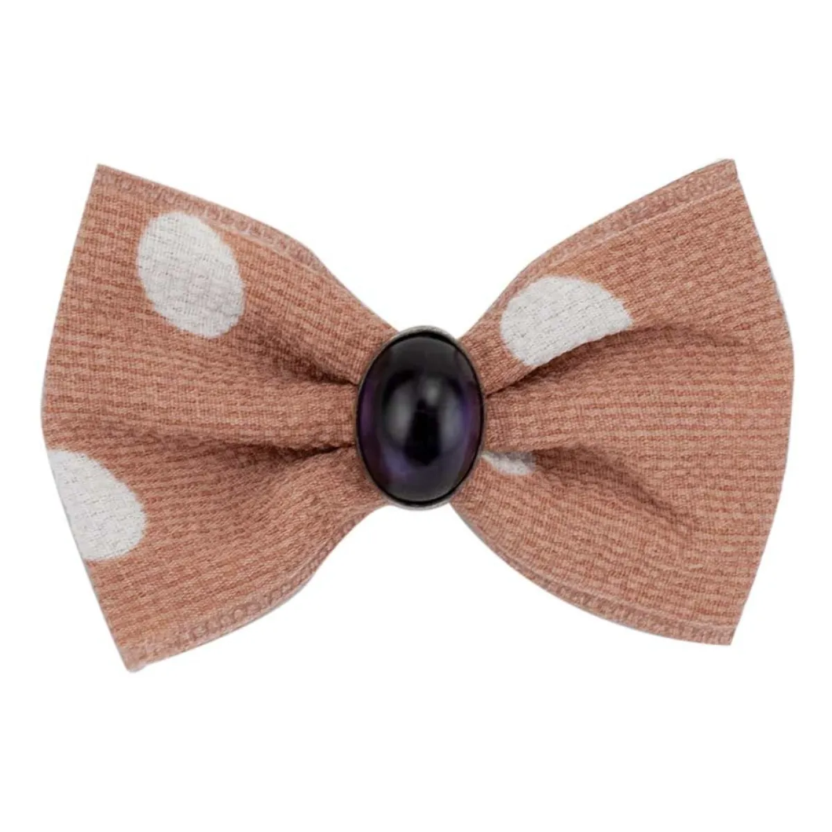 Ryan's Pet Supplies Fancy Finishes Large Polka Dot & Oval Bead Dog Bows - 24ct