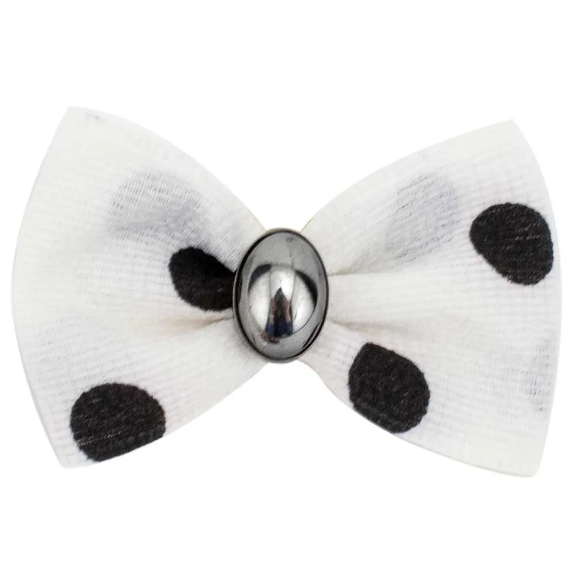 Ryan's Pet Supplies Fancy Finishes Large Polka Dot & Oval Bead Dog Bows - 24ct