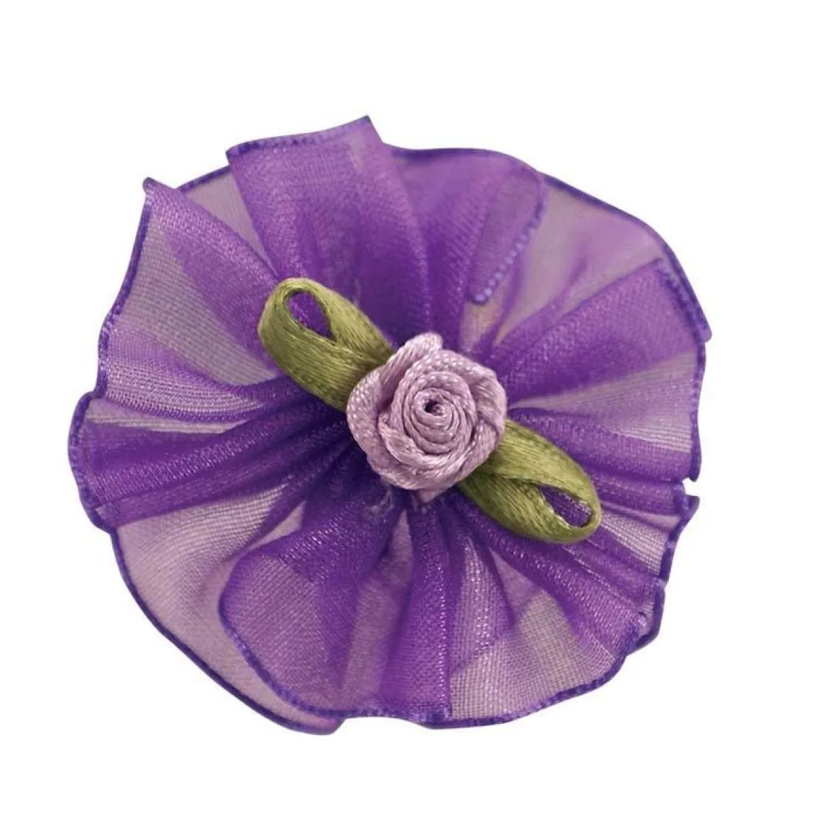 Ryan's Pet Supplies Fancy Finishes Organza Satin Rose Center Dog Bows- 100 Count