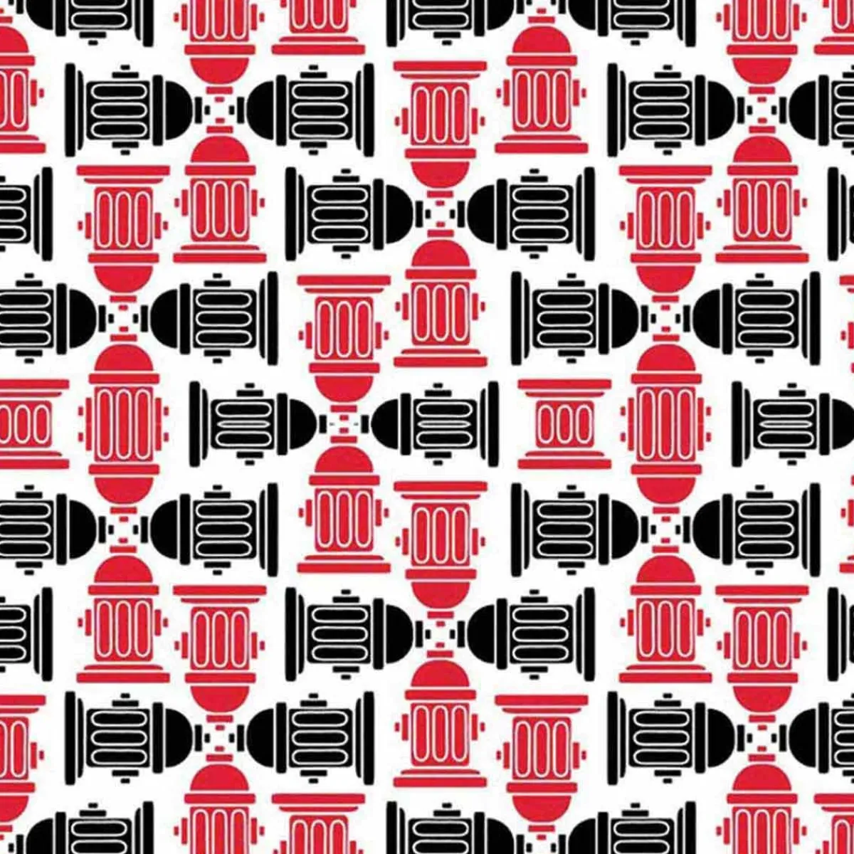 Ryan's Pet Supplies Fire Hydrant Red/Black Dog Bandana