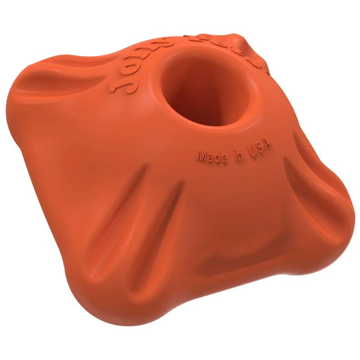 Ryan's Pet Supplies Flex-n-Chew Squarble Orange 3”