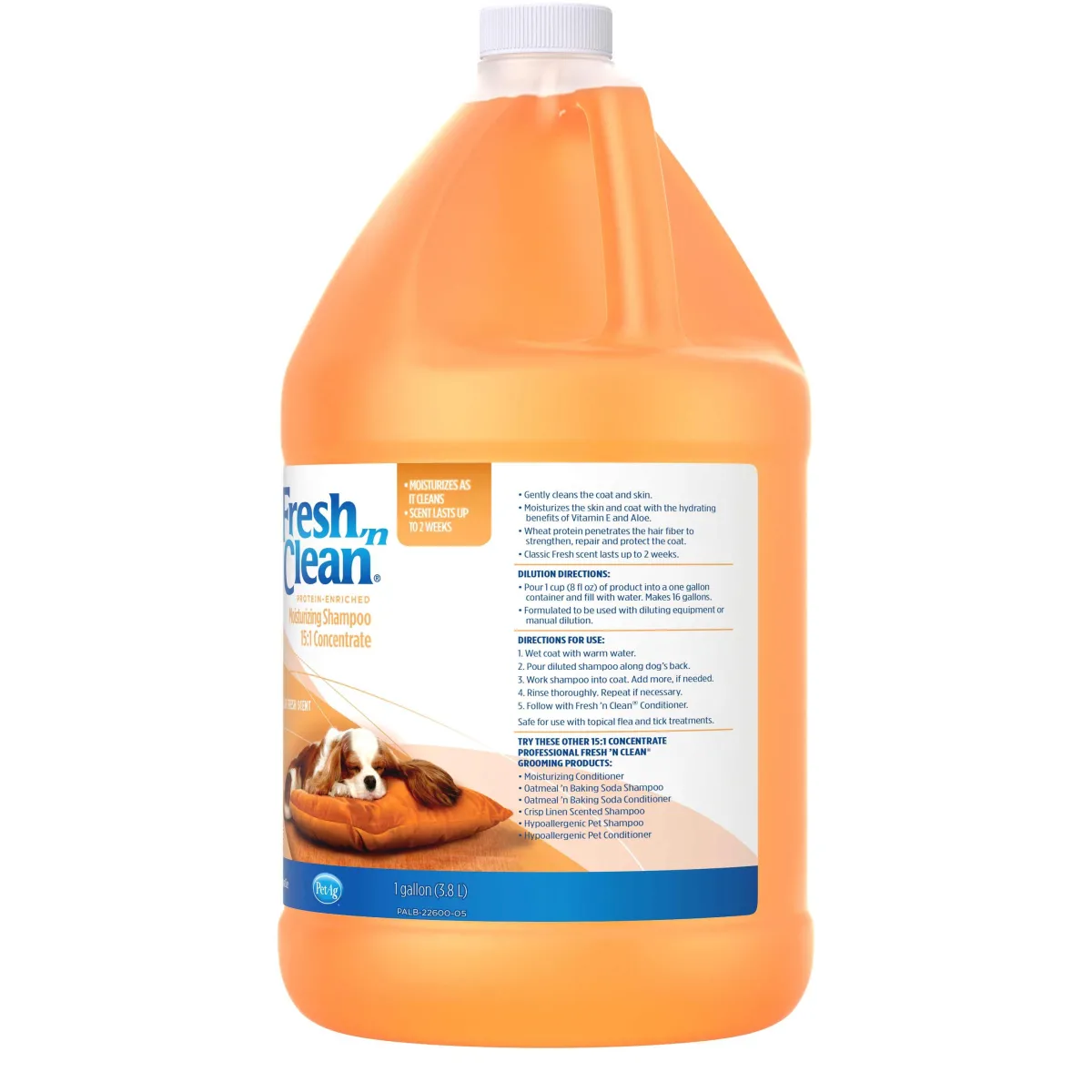 fresh_n_clean_scented_shampoo__gallon_2.webp Ryan's Pet Supplies Fresh 'n Clean Scented Shampoo 15:1 Gallon