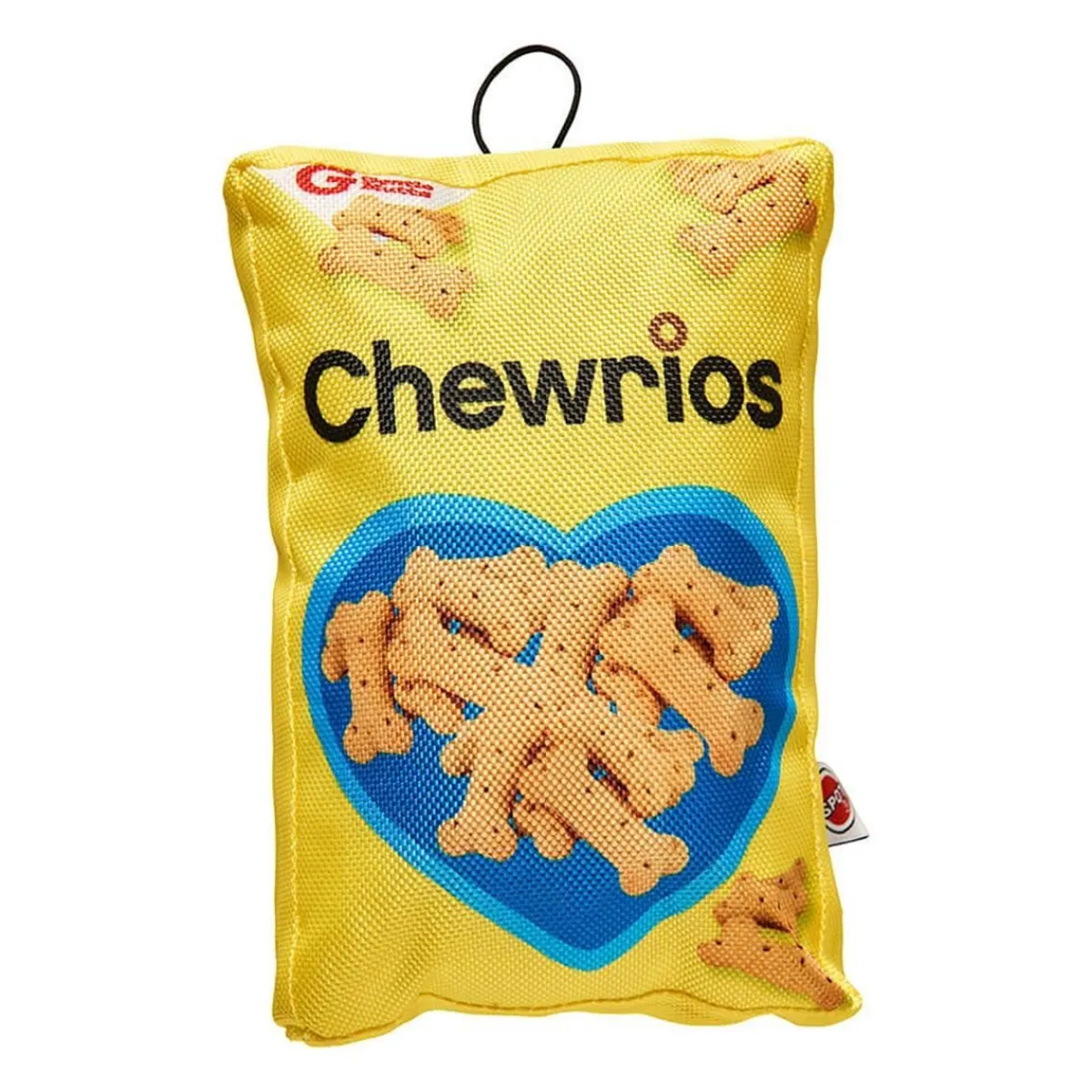 Ryan's Pet Supplies Fun Food Chewrios Cereal 8" Squeaky Toy